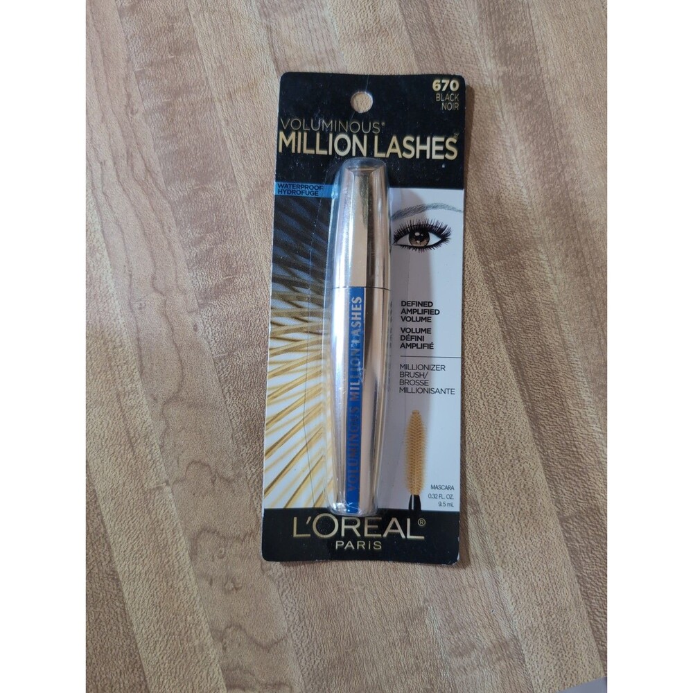 L'Oreal Voluminous Million Lashes 670 Black Noir Waterproof Mascara